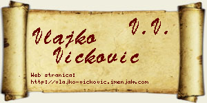 Vlajko Vicković vizit kartica